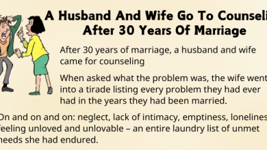 A Husband And Wife Go To Counseling After 30 Years Of Marriage