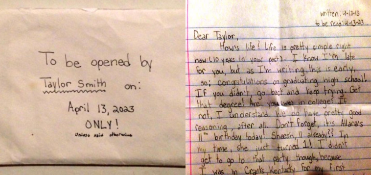 Girls Letter To Her Future Self Written Months Before She Passed Away anh thumb