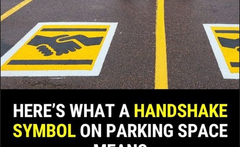 Here’s What A Handshake Symbol On A Parking Space Means