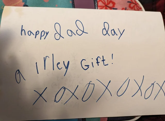 Single Dad Shares Touching Card From Daughter Before She Left To Moms House