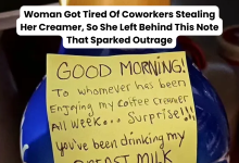 Woman Got Tired Of Coworkers Stealing Her Creamer, So She Left Behind This Note That Sparked Outrage