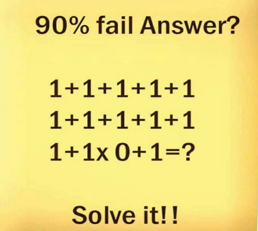 Can you solve this problem that stumps 90 of people