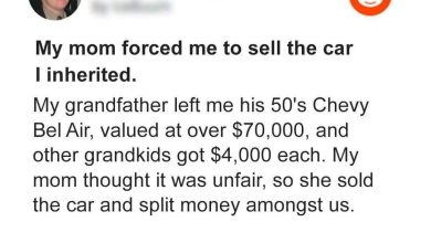 Mother Forced Son To Sell The Car He Inherited e1726190771933