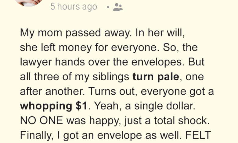 My Late Mom Left Just 1 To Each Of My 3 Siblings As Inheritance While I Received Only A Letter e1726210398408