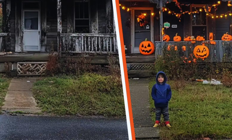 Boy Decorates the House of a Lonely Old Lady for Halloween to Convince Her That the Holiday Is Worth Celebrating e1729140068633