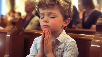 Little Orphan Prays in Church for Mom to Come for Him2